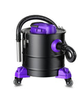 Floor Friendly 2 Inch Rubber Caster Wheels Set Of 4 With Grip Neck Stem Sockets attached to a black and purple vacuum cleaner