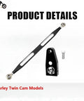 Shift Linkage Kit With EZ Shift Neutral Gear Assist For Harley Touring Dyna Softail Twin Cam Bikes Bolt On Upgrade For Smoother Shifts Easy Install Improves Neutral Hold And Leverage For A Smoother Ride, black metal linkage kit