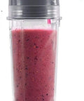 Two Pack Of 16 Ounce Single Serve Cups With Lids For BL770 BL780 BL660 Professional Blenders Replacement Cups With Four Tabs