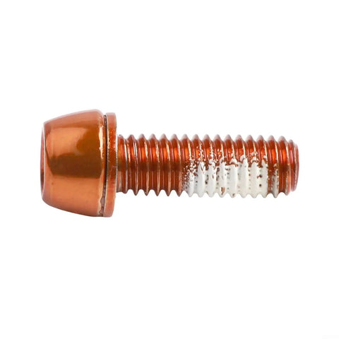 PVD Coated Steel Bicycle Crank Bolts M6x18mm With Gasket For Road Bike Colorful Crankset Arm Fixing Screws Durable Bottom Bracket Hardware Orange Heavy Duty Construction For Long Lasting Performance, orange M6x18mm bolt with gasket