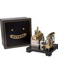 Do It Yourself Steam Beam Engine Model That Runs Full Metal Boiler Kit With Centrifugal Flyball Governor next to box