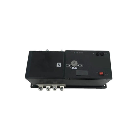 Dual Power Automatic Transfer Switch 4 Pole 250 Amp Isolation Switch For Reliable Backup Power You Can Count On Fast Automatic Transfer Easy Installation Low Maintenance Ideal For Homes And Light Industrial Use, front view