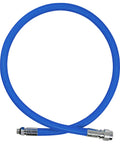 Miflex BC Drysuit Quick Disconnect Hose 22 Inch Blue Lightweight Flexible Low Pressure Dive Line With Knurled Collar Kink Resistant