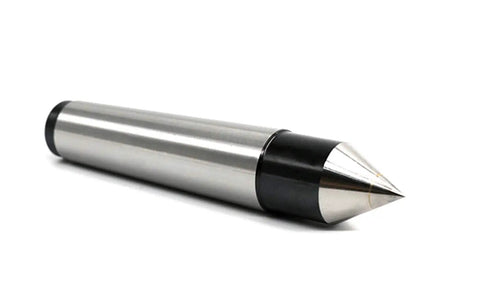 60 Degree Carbide Tip Dead Center For Lathes, 100mm Length, Heavy Duty Beefy 45 Steel Handle, Ultra Hard HRC85 Tip, HRC40-45 Handle, Precision Dead Center Milling Lathe Tool, Durable Hard Alloy Build, Low Runout Under 0.02