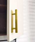 Self Adhesive Pull Handles 10 Pack Gold ABS Plastic Wardrobe Cabinet Drawer Pulls For Furniture No Drill Easy Install On Glass Tile Wood And Other Smooth Surfaces on white cabinet door