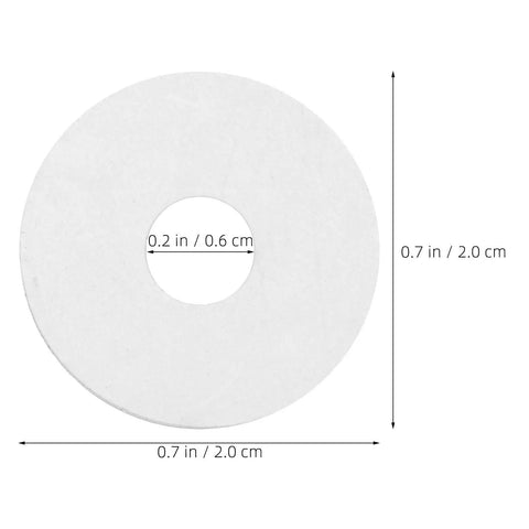 Clear PVC Shower Door Washer Replacement Kit 100 Pack Round Antiscratch Glass Protectors For Handles And Towel Bars Perfect For Glass Door Repair And Towel Bar Replacement Keeps Showers Looking Slick And Leak Free, 0.7 in washer