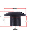 Eight Thirty Two Slotted Studs Black Oxide Finish Truss Head Hardware Quarter Inch Long For Kydex Holster Crafting tactical rig dimensions.