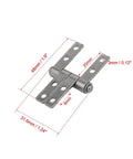 360 Degree Friction Hinge With 2N.m Torque For Full Rotation And Precise Positioning, Metal Silver Tone, 48x31.5x8mm