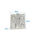 Heavy Duty 304 Stainless Steel Corner Door Hinge for Industrial Equipment and Cabinets Built to Take a Beating 50 By 50 mm