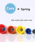 Close-up of color-coded wire connectors from 330 Piece Wire Cap Nut Assortment Kit For Electrical Splices No Soldering Quick Twist On Wire Connectors.