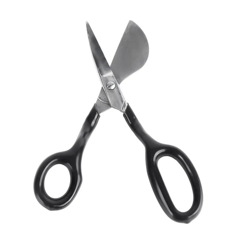 Duckbill Napping Shear 7 Inch For Carpet Pile And Applique Pro Grade Ergonomic Grip Scissors With Black Handles