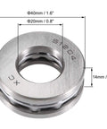 4 Pack 51204 Carbon Steel Axial Thrust Ball Bearings 20mm Inner Diameter 40mm Outer Diameter 14mm Width High Load