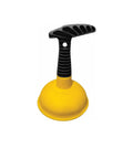 Compact Mini Sink Plunger With Short Handle That Slams Down Grease And Food Clogs Instantly Uses Thick Soft Rubber To Keep Your Drains Flowing Smooth As Butter In Classic Yellow