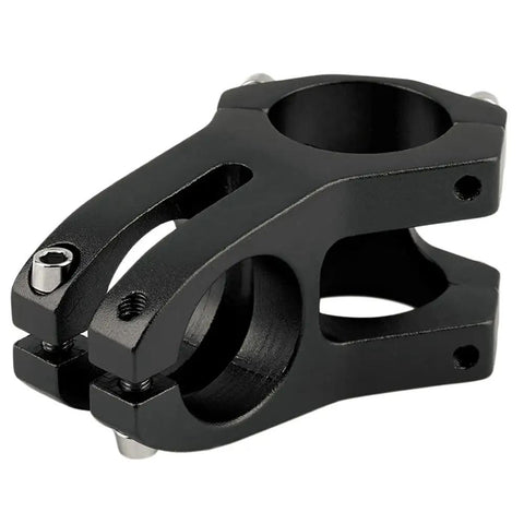 Beefy 31.8mm Mountain Bike Stem Riser 45mm Short Handlebar Stem For 1-1/8 Steerer Aluminum 6061 Hollow Design Lightweight Sturdy Black