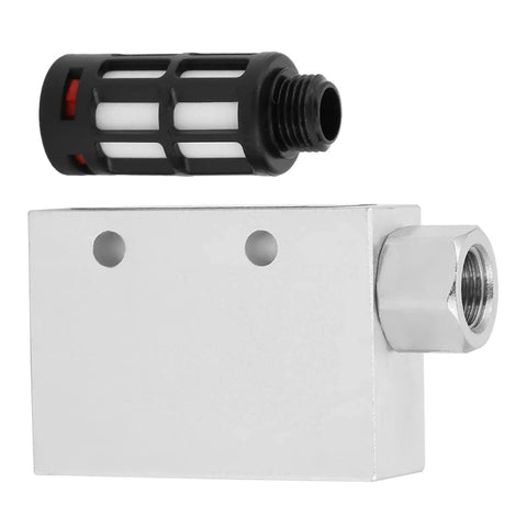 Heavy Duty Pneumatic Vacuum Generator With Vacuum Ejector Valve Built Tough Aluminum Alloy Body Zero Hassle Threaded Mounting And Rock Solid Suction For Straight Ahead Shop Buildouts