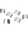 Heavy Duty Glass Clamps for Greenhouses 50 Pack Steel Sprung G Clamp Holders for Securing Climbing Plants and Glazing Panels, No Tools Needed, Easy Install Garden Maintenance Kit, Ideal for Greenhouse Projects and Repairs, stainless steel clips