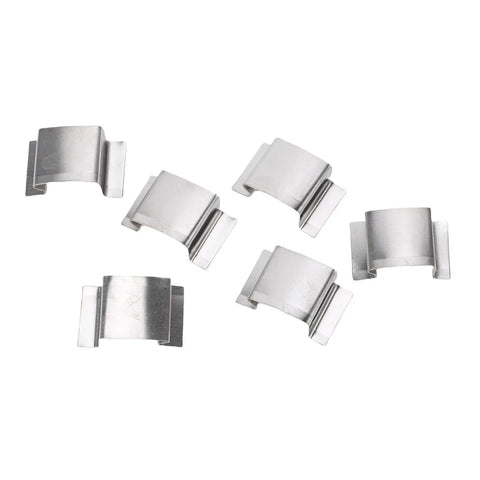 Heavy Duty Glass Clamps for Greenhouses 50 Pack Steel Sprung G Clamp Holders for Securing Climbing Plants and Glazing Panels, No Tools Needed, Easy Install Garden Maintenance Kit, Ideal for Greenhouse Projects and Repairs, stainless steel clips
