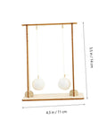 Two Piece Floating Ball Physics Experiment Kit For Classroom Science Hands On Learning Tools For Students And Teachers Safe Materials Engaging Fun Science Teaching Aid showing wooden frame with two hanging balls