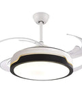 42 Inch Ceiling Fan With Bright Led Lighting And Handy Remote Control bringing sleek invisible bladeless design and modern overhead light.