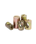 Hammer Nut Head 2 In 1 No-Fuss Furniture Connector With Inner Hex Screw Cap M6 M8, Easy Tap Install, Secure Joint Fastening, displayed