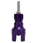 Get Ready To Tackle Any Pipe Job With This Heavy Duty Electric Drill Pipe Threader, purple alloy steel threading die tool.