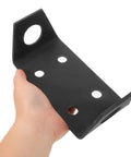Close-up of hand holding Beefy Trailer Hitch Winch Mounting Plates 2 Pack For Off Road ATV And Truck Easy Install Safe To Use Durable