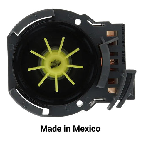 Dishwasher Drain Pump Replacement W10348269 Black Fits WPW10348269 661662 8558995 8565839 Top View Plug And Play