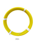 Heavy Duty Wire Puller Tool For Conduits And Ducts Flexible Fiberglass Threading Rod With A Firm Metal Tip That Glides Through Tight Bends And Long Runs 16mm X 250m Ideal For Electric Installation Projects, yellow coil