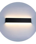 Super Stylish 24 Inch Matte Black LED Wall Sconce For Bathroom Vanity With Warm White 2700K Light And Modern Design