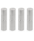 Four Piece 14x50mm Stainless Steel Cylindrical Pivot Welded Drum Hinges 360 Degree Rotating Beefed Up Heavy Duty Hinges
