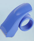 Rock Solid Heavy Duty Tape Dispenser Cutter With Ergonomic Grip And Sharp Steel Blade For 5 Cm Packing Tape in blue color.