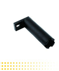 Drive shaft bearing retainer wrench tool, black metal, L-shaped with end, for Mercury Mercruiser Alpha One gearcase.