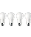 Bright 800 Lumen A19 Frosted LED Bulbs 5000 Kelvin 9 Watt 60 Watt Equivalent Non Dimmable E26 Base 4 Pack for Everyday Home Lighting Daylight Vibe Glow