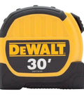 1-1/8 Inch By 30 Foot Tape Measure With Pro Grade Belt Clip In Yellow And Black For Quick, Accurate Measurements On The Jobsite