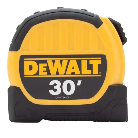 1-1/8 Inch By 30 Foot Tape Measure With Pro Grade Belt Clip In Yellow And Black For Quick, Accurate Measurements On The Jobsite