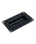 Recessed Flush Pull Handle With Mounting Screws In Black For Deck Hatch And Toolbox 3.74 By 2.36 Inch Zinc Alloy Rust Proof And Corrosion Resistant