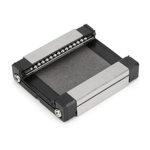 Miniature Linear Sliding Block Bearing For 24mm Rail With Low Friction Smooth Glide And Integrated Lubrication Port For Pro Grade Precision Automation Equipment For High Duty Performance In Industrial Automation And Robotics, steel bearing block
