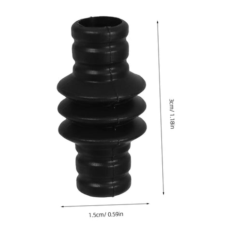 Rubber Steam Wand Cover For Espresso Makers With Heat Insulation Sleeve, 1.5cm diameter, 3cm height, black rubber material