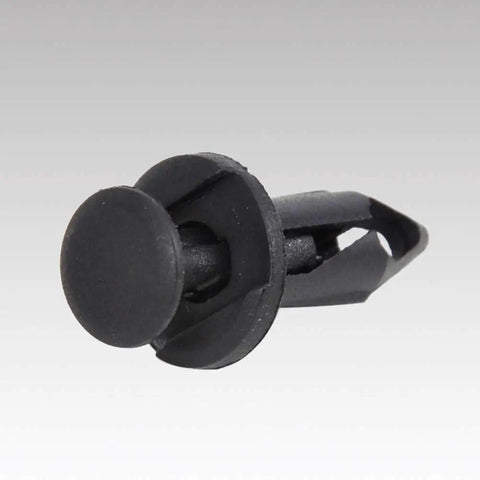 Black plastic fender clip for Rancher Foreman Rubicon Rincon TRX680 TRX650 secure fit in ATV UTV panels, durable fastener design
