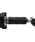 MI70E 500M Underwater Azimuth Thruster With Built In Controller side view showing wires and black casing.