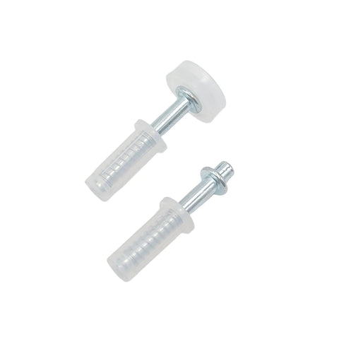 6 Pack Bi Fold Door Hardware Kit With Top Pivot And Top Roller Guide Wheel for folding pocket doors, durable plastic and iron