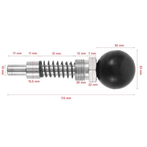Spring Loaded Latch Pin For Gym Machines And Fitness Equipment With Aluminum Alloy And Steel Construction, Easy Quick Release Pull Pin