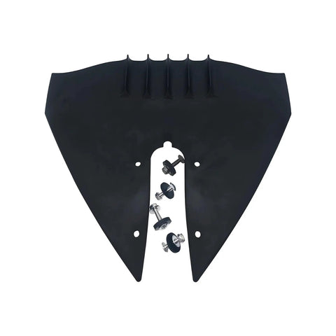 Hydrofoil Stabilizer for Outboard Engines 8-40HP Direct Fit Marine Upgrade with screws, black fins, top view