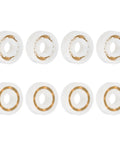 Eight Pack POM Plastic Bearings 4x11x4 mm Deep Groove Ball Bearings With Glass Balls And Nylon Cage For Small Motors RC Cars DIY Projects And 3D Printers