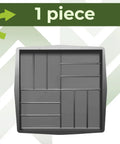 Plastic Concrete Molds Pathmaker Set For DIY Patio Paving Slabs Parquet Look Walkway Stones Mold Kit in black ABS mold