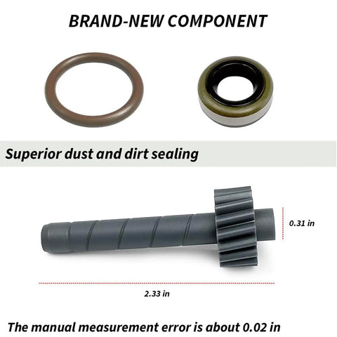 TH350 22 Tooth Speedometer Driven Gear With Housing Seals Replacement For GM Turbo 350 Transmission components shown