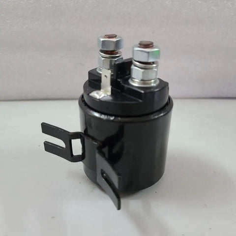 Heavy Duty QCC15 Hydraulic Pump Motor Contactor 200 Amp 24 Volt Coil Solenoid Relay Switch side view with terminals.