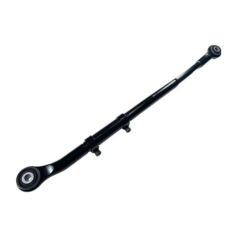 Front Integral Forged Adjustable Track Bar For 0 To 5 Inch Lift On 2014 To 2024 Ram 3500 4WD Beefed Up Heavy Duty Panhard Rod Replacement For Precise Axle Alignment And Strong Off Road Performance, black forged steel with bushings