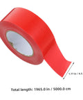 Red heavy duty outdoor seam tape for plumbing leaks and weatherproofing sealant, duct tape repair, 1.77 in width, 1965 in length.