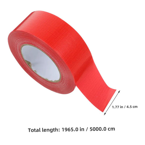 Red heavy duty outdoor seam tape for plumbing leaks and weatherproofing sealant, duct tape repair, 1.77 in width, 1965 in length.